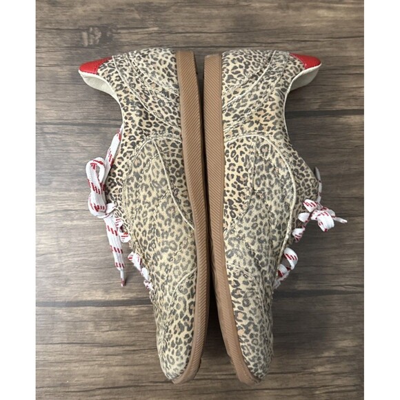 Dolce Vita Laini Sneaker | Tan Leopard Print Suede | Women’s 9.5 | New w/no Tags - Picture 2 of 11